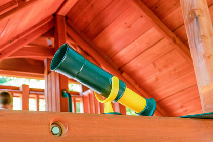 Signature Green and Yellow Telescope Playset Attachment Featuring 360 Degree Spin